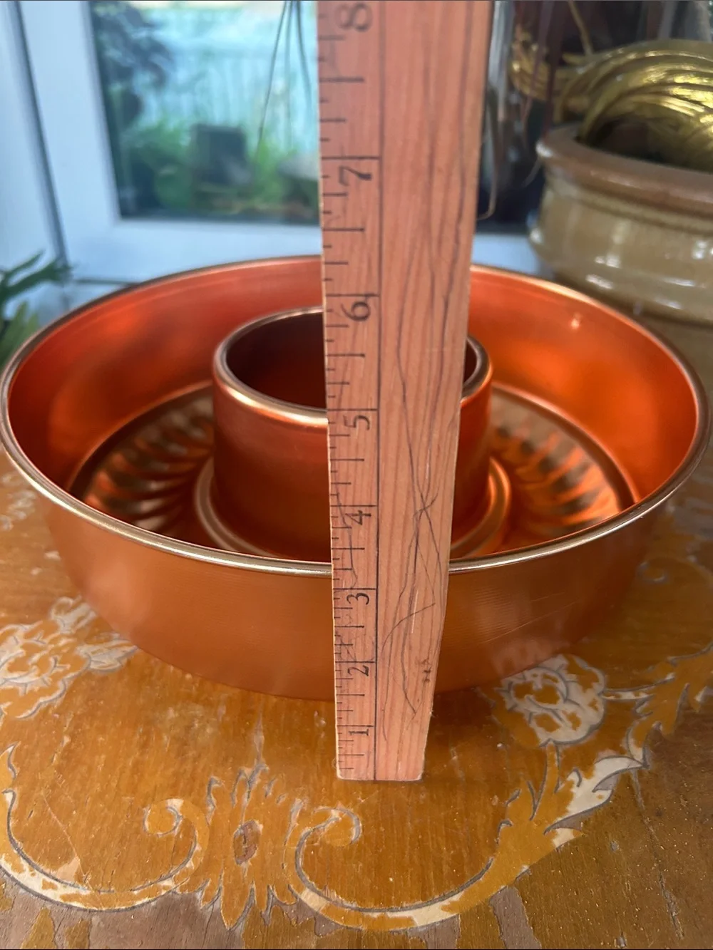 Vintage Copper-tone Bundt Cake Mold Pan